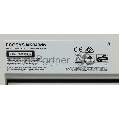 МФУ лазерный Kyocera Ecosys M2040dn (Азия) (1102S33AX0), A4, ч/б, печ. до 40 стр / мин., скан. до 40 стр / мин. (ч/б) 23 стр / мин. (цвет), 1200 x 1200 dpi (печать) 600x600dpi (скан.), USB, RJ-45 (старт.картр. TK-1178) МФУ лазерный Kyocera Ecosys M2040dn (Азия) (1102S33AX0), A4, ч/б, печ. до 40 стр / мин., скан. до 40 стр / мин. (ч/б) 23 стр / мин. (цвет), 1200 x 1200 dpi (печать) 600x600dpi (скан.), USB, RJ-45 (старт.картр. TK-1178)
