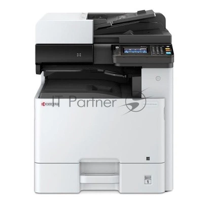 МФУ лазерный Kyocera M8124cidn цветное, А3, P / S / C, печ. 24 / 12 (A4 / A3) стр / мин, скан. до 50 стр / мин, 1200x1200 dpi, 1,5 Гб, USB 2.0, Network, HyPAS, лоток 500 л., Duplex, автопод