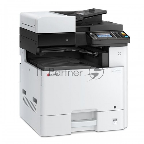 МФУ лазерный Kyocera M8124cidn цветное, А3, P / S / C, печ. 24 / 12 (A4 / A3) стр / мин, скан. до 50 стр / мин, 1200x1200 dpi, 1,5 Гб, USB 2.0, Network, HyPAS, лоток 500 л., Duplex, автопод