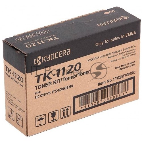 Картридж лазерный Kyocera TK-1120 (1T02M70NX0 / 1T02M70NXV / 1T02M70NX1) черный для FS-1060DN / 1025MFP / 1125MFP 3000 стр.