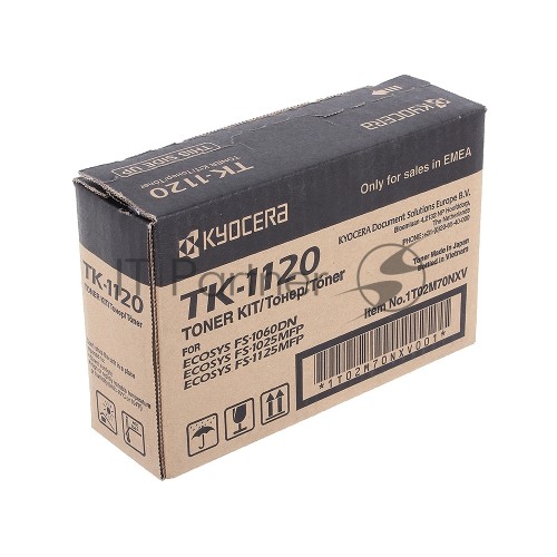 Картридж лазерный Kyocera TK-1120 (1T02M70NX0 / 1T02M70NXV / 1T02M70NX1) черный для FS-1060DN / 1025MFP / 1125MFP 3000 стр.