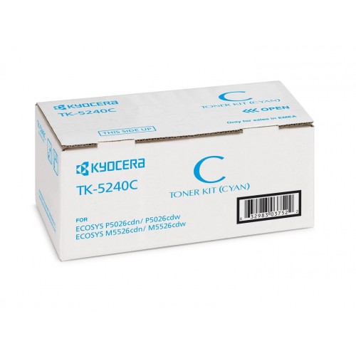 KYOCERA Тонер-картридж TK-5240C для P5026cdn/cdw, M5526cdn/cdw 1T02R7CNL0