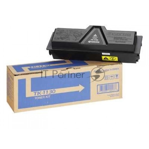 Картридж лазерный Kyocera TK-1130 (1T02MJ0NL0 / 1T02MJ0NLC) черный для FS-1030MFP / DP / 1130MFP, M2030dn / PN / M2530dn 3000 стр.