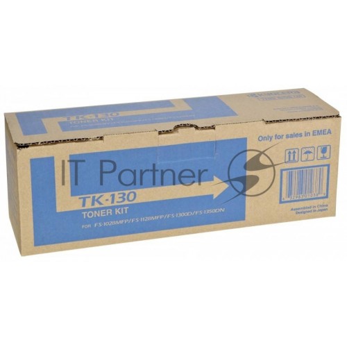 Картридж лазерный Kyocera TK-130 (1T02HS0EUC / 1T02HS0EU0) черный для FS-1300D / 1300DN / FS-1028MFP / 1028MFP DP / 1128MFP 7200 стр.