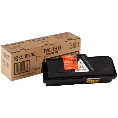 Картридж лазерный Kyocera TK-130 (1T02HS0EUC / 1T02HS0EU0) черный для FS-1300D / 1300DN / FS-1028MFP / 1028MFP DP / 1128MFP 7200 стр.