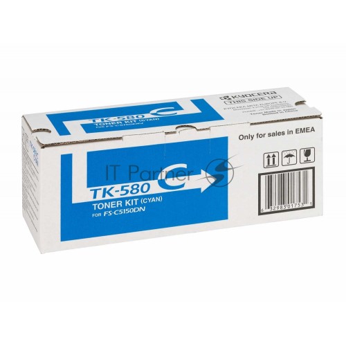 KYOCERA Тонер-картридж TK-580C для FS-C5150DN 1T02KTCNL0