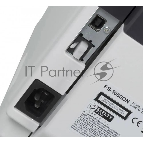 Принтер лазерный Kyocera Ecosys FS-1060dn (1102M33RU0), A4, ч/б, печ. до 25 стр / мин., 600 x 1200 dpi, USB, RJ-45