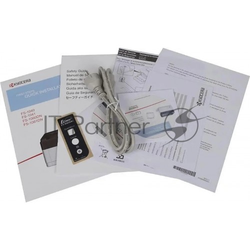 Принтер лазерный Kyocera Ecosys FS-1060dn (1102M33RU0), A4, ч/б, печ. до 25 стр / мин., 600 x 1200 dpi, USB, RJ-45