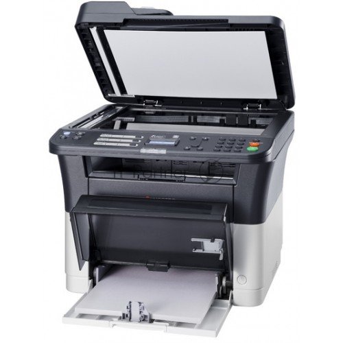 МФУ лазерный Kyocera Ecosys FS-1025MFP (1102M63RU0 / 1102M63RUV / 1102M63RU2), A4, ч/б, печ. до 25 стр / мин., скан. до 18 стр / мин. (ч/б) 6 стр / мин. (цвет), 600 x 1800 dpi (печать) 600x600dpi (скан), USB, RJ-45