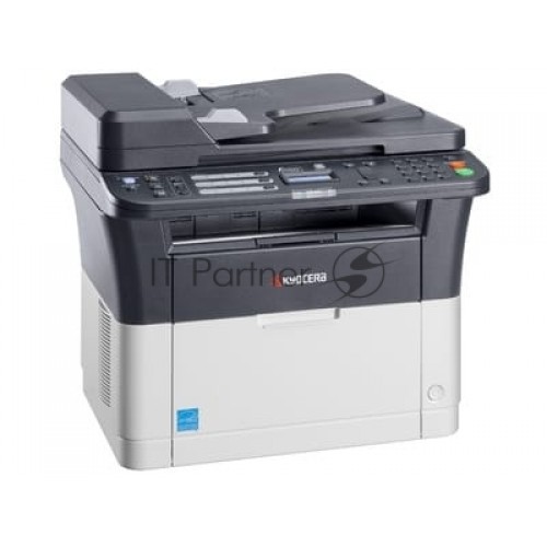 МФУ лазерный Kyocera Ecosys FS-1125MFP (1102M73RU0 / 1102M73RUV / 1102M73RU2), A4, ч/б, печ. до 25 стр / мин., скан. до 18 стр / мин. (ч/б) 6 стр / мин. (цвет), 600 x 600 dpi, USB, RJ-45