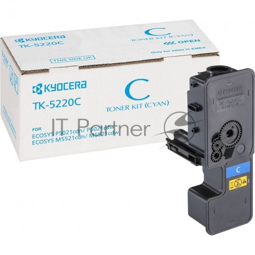 KYOCERA Тонер-картридж TK-5220C для P5021cdn/cdw, M5521cdn/cdw 1T02R9CNL1
