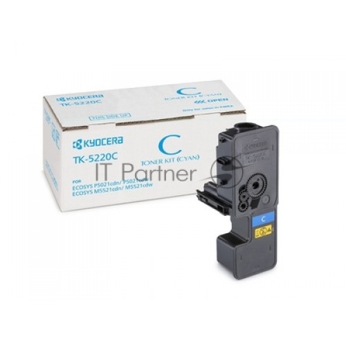 KYOCERA Тонер-картридж TK-5220C для P5021cdn/cdw, M5521cdn/cdw 1T02R9CNL1