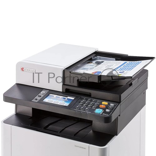 МФУ лазерный Kyocera M5526cdw (1102R73NL0\1102R73NL1), A4, цветной, печ. до 26 стр / мин., скан. до 30 стр / мин. (ч/б) 23 стр / мин. (цвет), 1200 x 1200 dpi (печать) 600x600dpi (скан.), USB, RJ-45, Wi-Fi, Air Print, Mopria