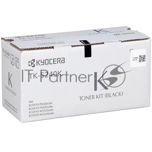 KYOCERA Тонер-картридж TK-5240K для P5026cdn/cdw, M5526cdn/cdw 1T02R70NL0