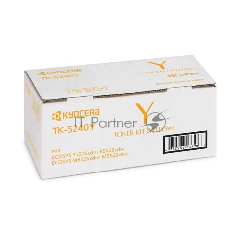 KYOCERA Тонер-картридж TK-5240Y для P5026cdn/cdw, M5526cdn/cdw 1T02R7ANL0