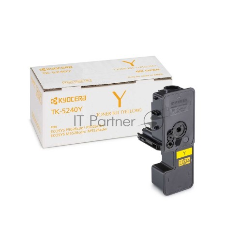 KYOCERA Тонер-картридж TK-5240Y для P5026cdn/cdw, M5526cdn/cdw 1T02R7ANL0