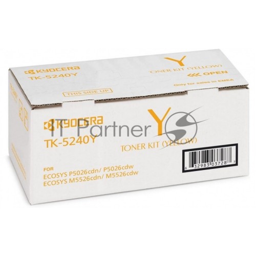 KYOCERA Тонер-картридж TK-5240Y для P5026cdn/cdw, M5526cdn/cdw 1T02R7ANL0