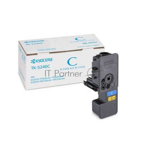 KYOCERA Тонер-картридж TK-5240C для P5026cdn/cdw, M5526cdn/cdw 1T02R7CNL0