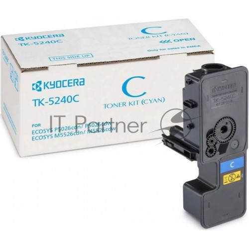 KYOCERA Тонер-картридж TK-5240C для P5026cdn/cdw, M5526cdn/cdw 1T02R7CNL0