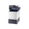 МФУ Kyocera Ecosys M6230cidn, принтер / сканер / копир A4, 30 стр / мин, 1200x1200 dpi, 1024 Мб, ADF100, дуплекс, подача: 350 лист., вывод: 250 лист., Post Script, Ethernet, USB, картридер, ЖК сенсорный экран, Kensington Lock, EnergyStar v3.0 (Старт.к-жи: черный 3500 стр, C / M / Y по 2500 стр. Использует к-жи TK-5270 8k black, 6k C / M / Y)