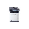 МФУ Kyocera Ecosys M6230cidn, принтер / сканер / копир A4, 30 стр / мин, 1200x1200 dpi, 1024 Мб, ADF100, дуплекс, подача: 350 лист., вывод: 250 лист., Post Script, Ethernet, USB, картридер, ЖК сенсорный экран, Kensington Lock, EnergyStar v3.0 (Старт.к-жи: черный 3500 стр, C / M / Y по 2500 стр. Использует к-жи TK-5270 8k black, 6k C / M / Y)